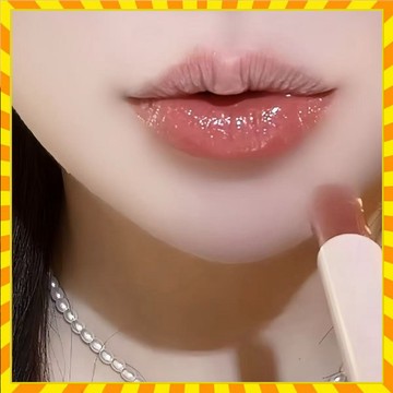 透明果凍淡色奶茶口紅 滋潤保濕持久顯白裸色素顏豆沙唇彩唇膏 顯白口紅 奶欲清透奶茶色口紅