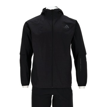 Adidas Th Lw Wv Jkt 男款 黑色 輕量 機能 連帽外套 休閒 夾克 外套 KB5157