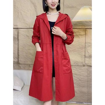 風衣女小個子中長款2026春季新款女裝上衣Q媽媽長袖外套女款春秋