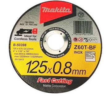 MAKITA 牧田 B-50398-25 125mm 25片 超薄切斷砂輪片 砂輪片 切斷片