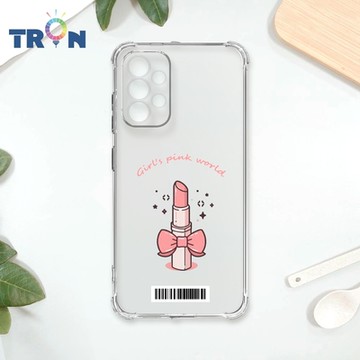 TRON 三星 A53 5G 粉嫩女孩專屬透明殼 四角防摔載具殼 軟殼 手機殼