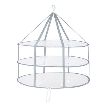 E.City 可折疊透氣防變形三層曬衣平網 Set 2  74 x 81 x 36 x 60cm  Grey  1組