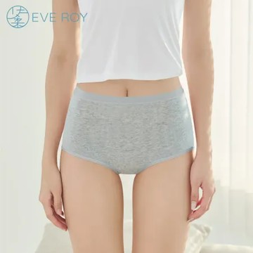 【伊柔EVEROY】 舒適純棉高腰加高防漏生理內褲 M-2XL/Q內褲 9818-61 灰色