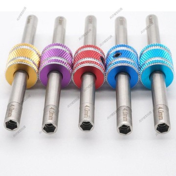 自制田宮四驅車配件 4mm/4.5mm雙頭螺母套筒六角防鬆螺母扳手現貨