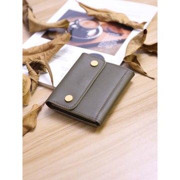 手工名片夾真皮復古簡約卡包大容量多功能零錢包短款錢夾駕駛證包