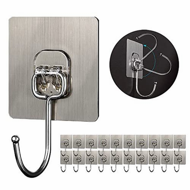 フック 壁 傷つけない 壁掛けフック 粘着フック 強力 セットプグレード版 跡なし 耐荷重30kg 穴開けずフック 防水 吊り下げ収納 浴室 台所 玄関 部屋など 枚セ 通販 Lineポイント最大0 5 Get Lineショッピング