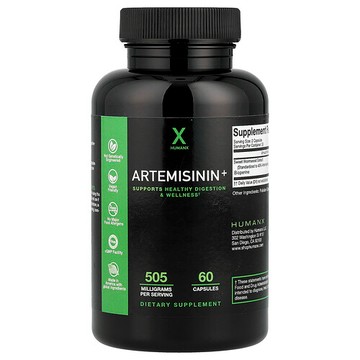 Humanx, 青蒿素+ 膠囊，60 粒（每粒 252.5 毫克）