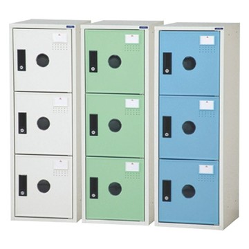 大富 三門式置物櫃/KDF-206F/ABS塑鋼門/905米白