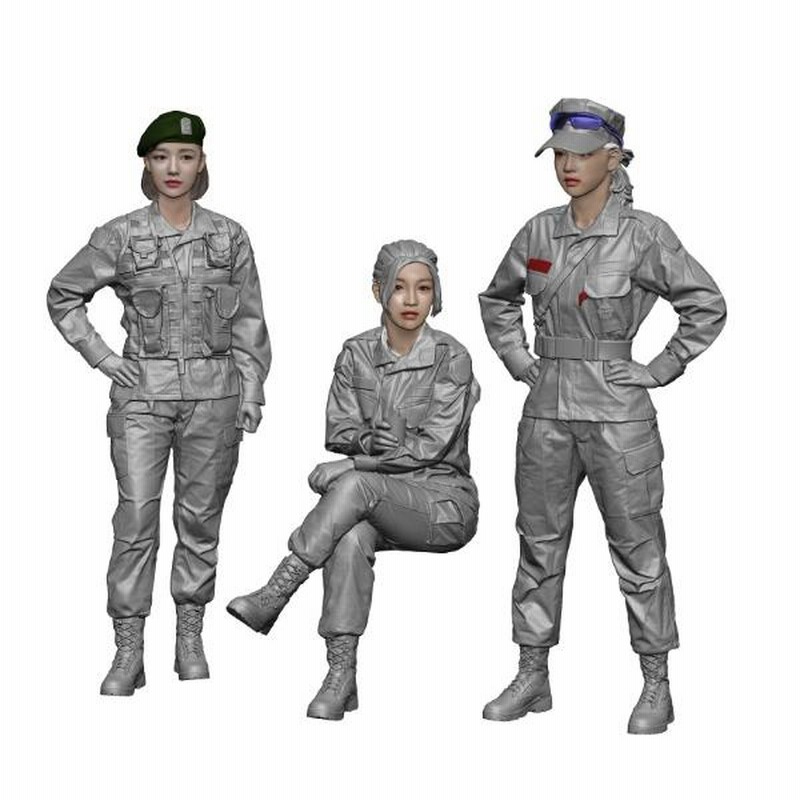 H3Model HS35047 1/35 現用 韓国陸軍(ROKA) 女性兵士セット(3体入) | LINEブランドカタログ