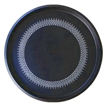 夏特勒 漆器圓托皿  31.8 x 2cm  1個