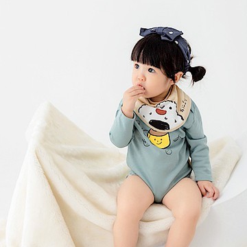 OB嚴選-咖啡廳家族．純棉三角口水巾/圍兜兜