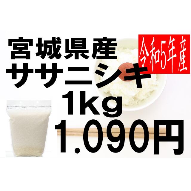 米　令和5年度産　宮城県産　ササニシキ 1kg