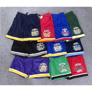 外貿    球隊速干網眼雙層短褲夏季運動訓練健身籃球褲