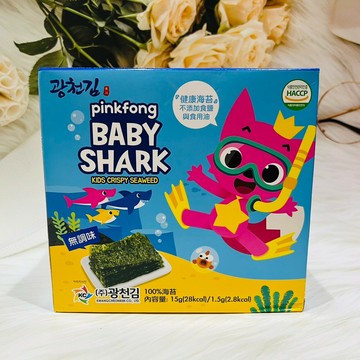 韓國 廣川海苔 碰碰狐 無調味海苔（1.5gX10入）不添加鹽 不添加食用油