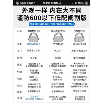 頂配鋁合金悅虎洛達昇龍max2二代華強北頭戴式藍牙耳機降噪1562AE