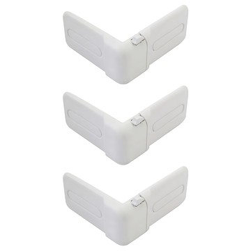 aguard L型抽屜安全鎖 可安裝於抽屜櫃、裝飾櫃、藥箱等尖角處  3個