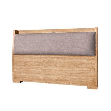 【本木】奈得亞 12cm插座貓抓皮靠枕床頭-單大3.5尺雪松