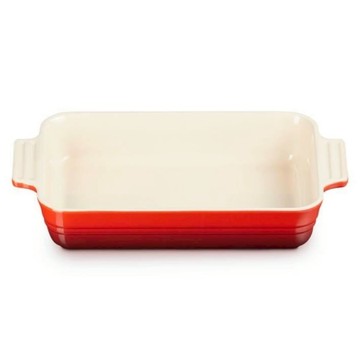 LE CREUSET 長方26烤盤  櫻桃紅  1個