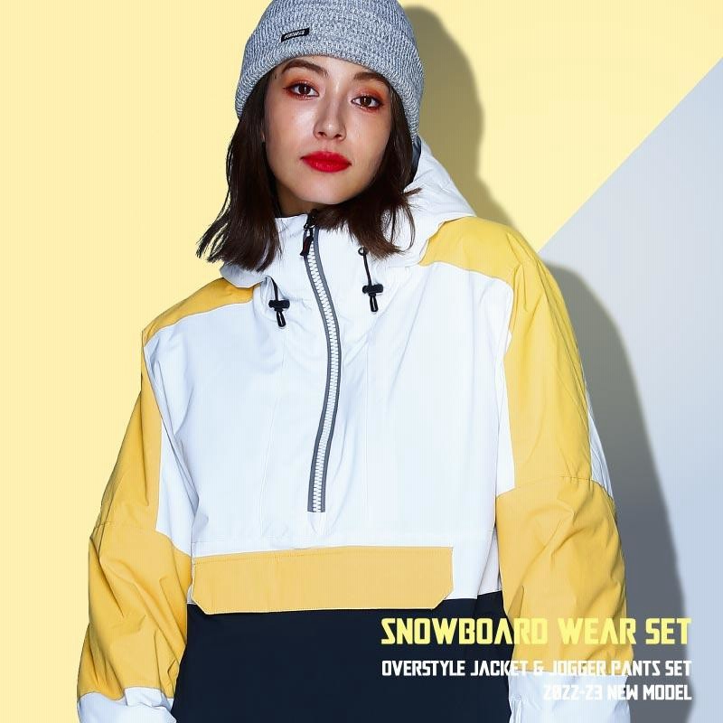 スキーウェア サロペット グローブ ニット帽 3点セット