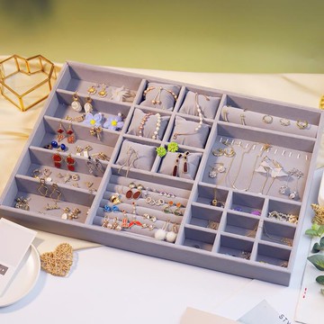 首飾收納盒抽屜定做定制家用化妝臺項錬戒指收納柜臺套裝精致 雙11全館免運