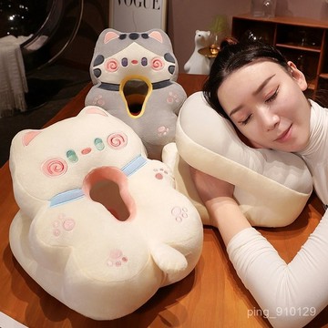 【FROCK】午睡枕辦公室午睡午覺趴枕午休學生睡覺小枕頭抱枕 午安枕 工位枕 透氣趴睡枕 辦公室頭枕 多功能午睡枕