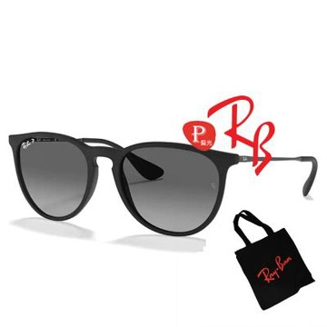 【RayBan 雷朋】Erika 亞洲版 輕量偏光太陽眼鏡 RB4171F 622/T3 霧黑框漸層灰偏光鏡片 公司貨