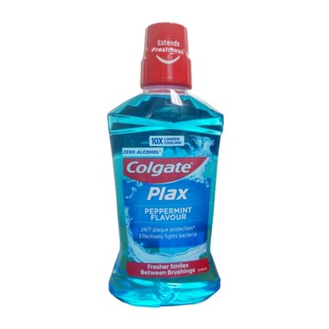 高露潔  Colgate  薄荷 無酒精 藍色 漱口水 500ML