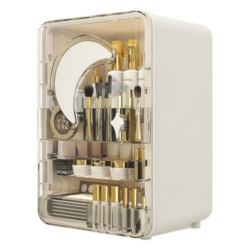 【好氣氛家居】大容量三層收納分區抽屜式化妝品收納盒(化妝收納櫃 桌上收納)