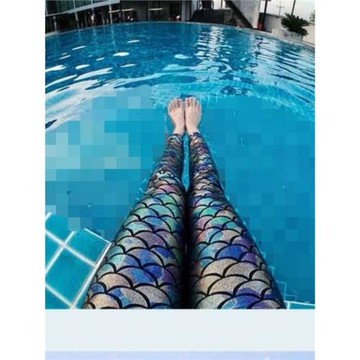 美人魚鱗片潛水服水母褲女浮潛泳衣防曬瑜伽運動褲游泳衣沙灘褲12