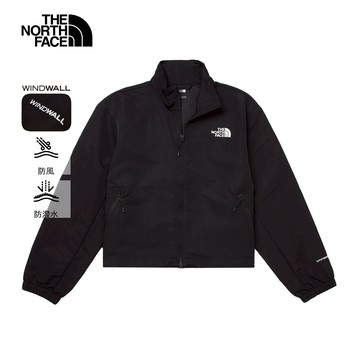 女款黑色DWR防潑水防風外套｜8HQHJK3