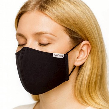 15負離子四層防潑水口罩/黑.藍(內層隨機)