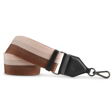 MARKBERG Daphney 丹麥手工時尚編織點線寬版肩揹帶 (櫻銀褐)