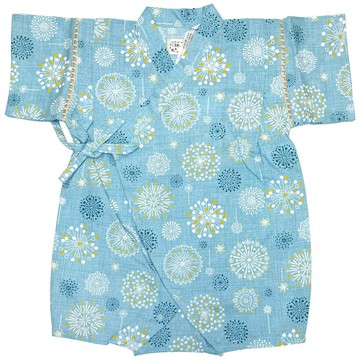 akachan honpo - 甚平包屁衣-綠色