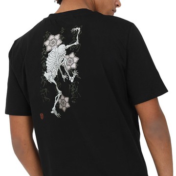 日本製藝術T恤 髑髏 100%純棉 男女皆宜 黑