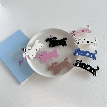 現貨-可愛卡通 貓貓 狗狗一字夾 鴨嘴髮夾 瀏海髮夾 側邊髮夾 兒童髮夾 Y2K髮夾 小紅書爆款小【1106】】