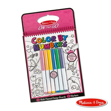 美國瑪莉莎 Melissa & Doug 神奇著色本 旅遊樂-數數學畫畫(藍)