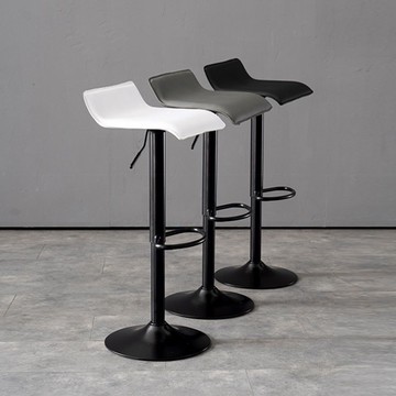 吧臺椅前臺收銀椅子可升降旋轉酒吧凳家用現代極簡約鐵藝高腳凳子