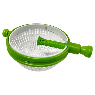 EDISH 快速旋轉蔬果脫水神器(2入) 1組 ABS+PP材質  256g  綠/白