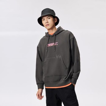 李寧秋款籃球系列反伍BADFIVE寬松純棉套頭連帽衛衣AWDR411