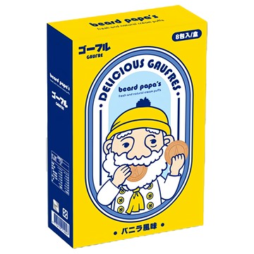 beard papa's 鬍子爺爺 法蘭酥 香草風味  88g  1盒