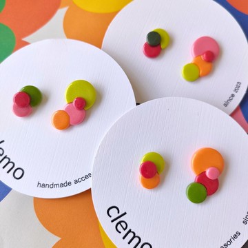 平圓形 水果【耳環】