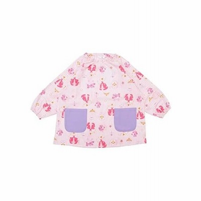 Nishiki ニシキ キッズスモック 女の子 子供用 綿100 肌に優しい 長袖 ポケット付き 幼稚園 プリンセスピンク 100 通販 Lineポイント最大get Lineショッピング
