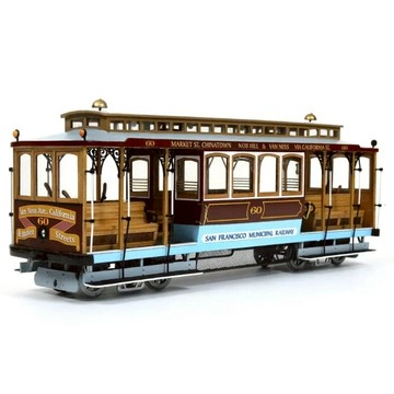 舊金山噹噹車 S.Francisco Tram - 奧克爾精品木質模型船動手造 | 難易度 : 中