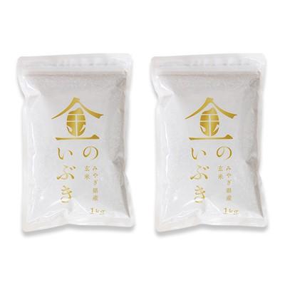 ふるさと納税 栗原市 金のいぶき 玄米 2kg(1kg×2袋)