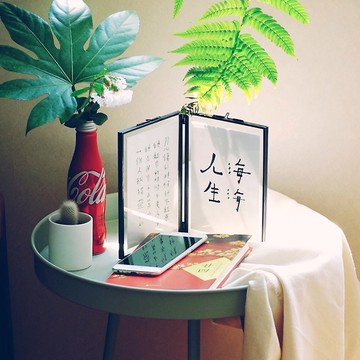 ins復古 玻璃相框擺台