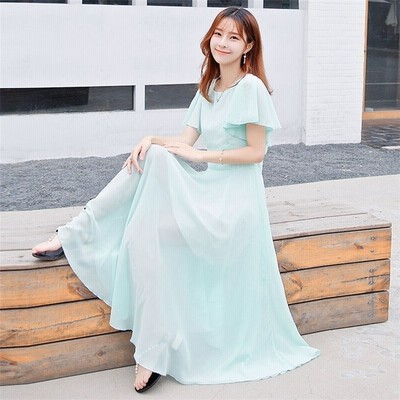 ワンピース レディース 半袖 春 夏 ゆったり ロング丈 ホワイト 白ワンピース マキシワンピース 着痩せ デート 無地 通販 Lineポイント最大get Lineショッピング