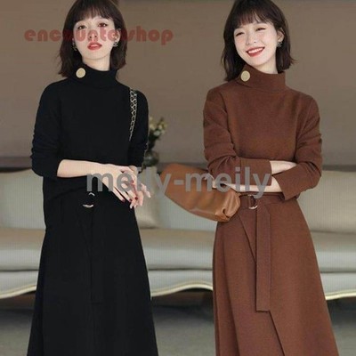 ニットワンピース レディース 秋 冬 40代 きれいめ 長袖ワンピース カットソー ニットセーター 上品 大きいサイズ パーティードレス おしゃれ 着痩せ 通勤 通販 Lineポイント最大get Lineショッピング