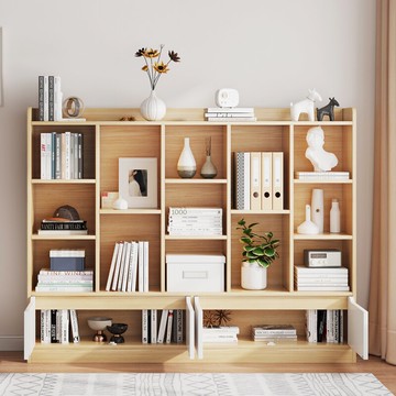 書架落地簡易客廳靠墻收納置物架隔斷家用學生臥室小型書柜置物柜