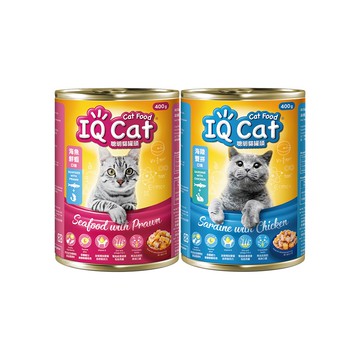 【蝦皮直營】IQ Cat 聰明貓 罐頭 400g/罐 口味任選 貓咪 貓 罐頭 貓食 貓罐 飼料 現貨 原廠供貨