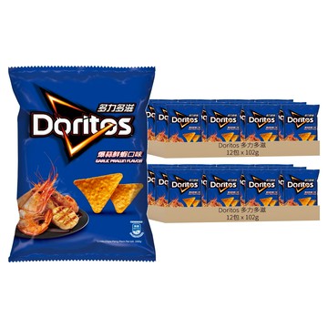 Doritos 多力多滋 爆蒜鮮蝦口味玉米片  102g  24包